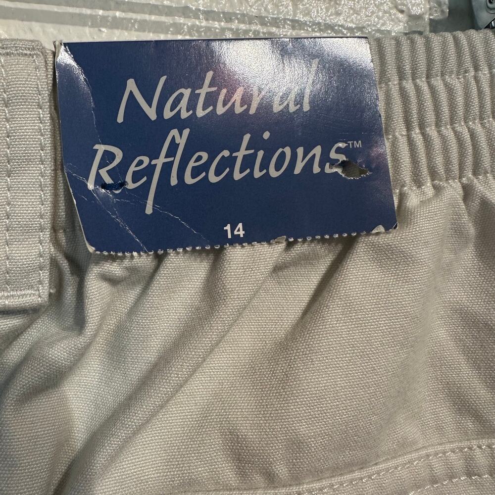NWT Natural Reflections Women's Size 14 Convertible Pant Sand Hiking 100% Cotton - Picture 5 of 15